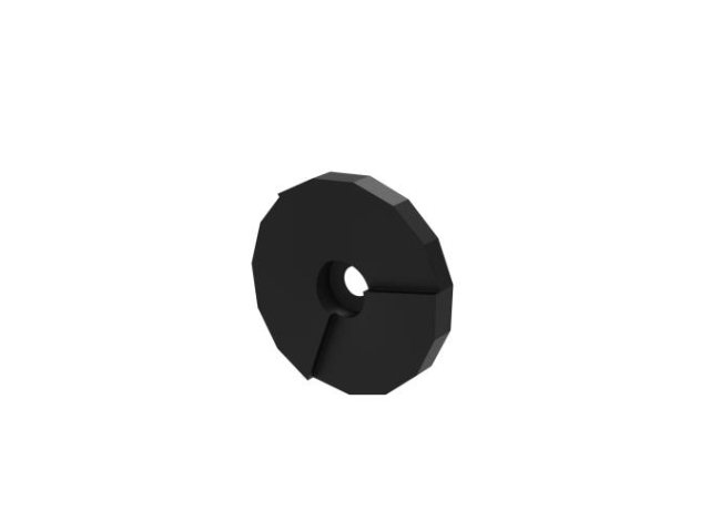 Rubber inlay for glass clamp